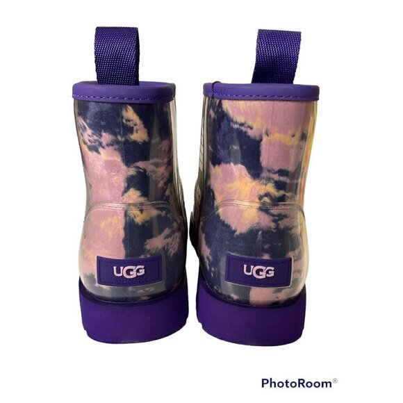 UGG Women's Classic Clear Mini Boots Marble Violet Night Sz 7 NEW. Cold,rain - Picture 3 of 4